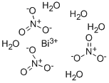 五水合硝酸铋,10035-06-0,结构式