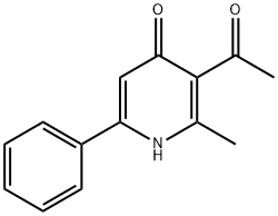 3-Acetyl-2-methyl-6-phenylpyridin-4(1H)-one,10037-19-1,结构式