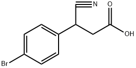 3-(4-BROMOPHENYL)-3-CYANOPROPANOIC ACID Struktur
