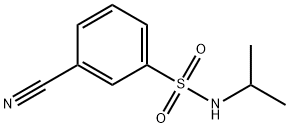 3-Cyano-N-isopropylbenzenesulfonamide Structure