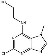2-CHLORO-6-(2'-HYDROXYETHYL-AMINO)-7-METHYLPURINE 结构式