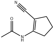 N-(2-Cyano-1-cyclopenten-1-yl)-acetamide Structure