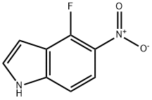 1H-Indole, 4-fluoro-5-nitro- Struktur