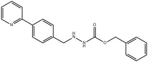 benzyl 2-(4-(pyridin-2-yl)benzyl)hydrazinecarboxylate Struktur
