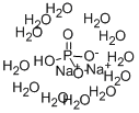 Sodium phosphate dibasic dodecahydrate Struktur