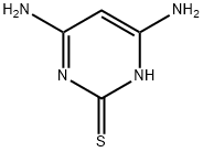 4,6-ジアミノ-2-メルカプトピリミジン 化学構造式