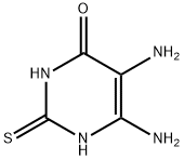 2-巯基-4-羟基-5,6-二氨基嘧啶, 1004-76-8, 结构式