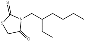 3-(2-乙基己基)-2-硫代-4-四氢噻唑酮, 100400-44-0, 结构式