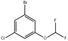 1-Bromo-3-chloro-5-(difluoromethoxy)benzene Struktur