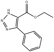 4-Phenyl-1H-1,2,3-triazole-5-carboxylic acid ethyl ester,10042-47-4,结构式
