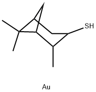 aurio(3+) 2,6,6-trimethylbicyclo[3.1.1]heptane-3-thiolate 结构式