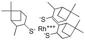 rhodium(3+) 2,6,6-trimethylbicyclo[3.1.1]heptane-3-thiolate,100432-49-3,结构式