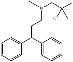 2,N-Dimethyl-N-(3,3-diphenylpropyl)-1-amino-2-propanol Struktur