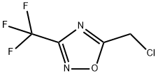 5-(Chloromethyl)-3-(trifluoromethyl)-1,2,4-oxadiazole Struktur