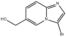IMidazo[1,2-a]pyridine-6-Methanol, 3-broMo- Structure