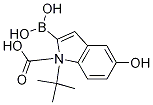 2-硼-5-羟基-1H-吲哚-1-羧酸-1-(1,1-二甲基乙基)酯,1004552-89-9,结构式
