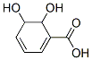 5,6-dihydroxycyclohexa-1,3-diene-1-carboxylic acid 化学構造式