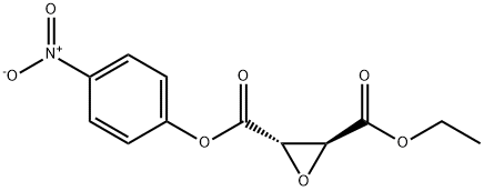 ETHYL-(2S,3S)-(P-NITROPHENYL)-OXIRANE-2,3-DICARBOXYLATE 化学構造式