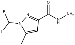 1-(二氟甲基)-5-甲基-3-吡唑卡巴肼 结构式