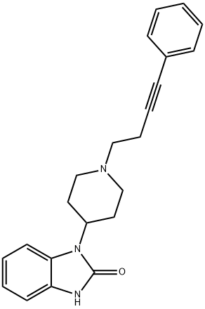 1-[1-(4-Phenyl-3-butynyl)-4-piperidinyl]-1H-benzimidazol-2(3H)-one Structure