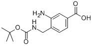 4-(BOC-AMINO)METHYL-3-AMINO-BENZOIC ACID 结构式