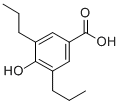 3,5-二丙基-4-羟基苯甲酸,100482-27-7,结构式