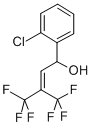 1-(o-Chlorophenyl)-4,4,4-trifluoro-3-(trifluoromethyl)-2-buten-1-ol,100482-52-8,结构式