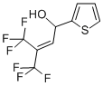 1-(2-Thienyl)-4,4,4-trifluoro-3-trifluoromethyl-2-buten-1-ol Struktur