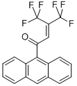 1-(9-Anthryl)-4,4,4-trifluoro-3-trifluoromethyl-2-buten-1-one Struktur