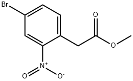 Methyl 2-(4-bromo-2-nitrophenyl)acetate Struktur