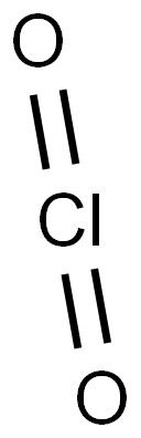 二氧化氯,10049-04-4,结构式