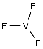 バナジウム(III)トリフルオリド 化学構造式