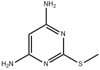 4,6-二氨基-2-甲基巯基嘧啶 结构式