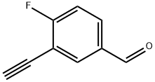 3-乙炔基-4-氟苯甲醛, 100504-75-4, 结构式