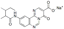 10-[(2,3-Dimethyl-1-oxopentyl)amino]-4-oxo-4H-pyrimido[1,2-c]quinazoline-3-carboxylic acid sodium salt Structure