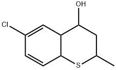 6-chloro-2-methyl-3,4,4a,8a-tetrahydro-2H-thiochromen-4-ol Struktur