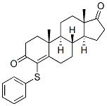 4-(phenylthio)-4-androstene-3,17,dione 结构式
