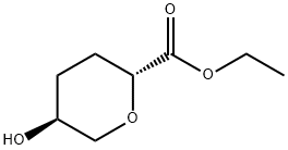 ethyl (2R,5S)-5-hydroxyoxane-2-carboxylate, 100514-05-4, 结构式