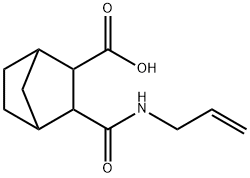 3-(烯丙基氨基甲酰)降莰烷-2-羧酸, 1005154-25-5, 结构式
