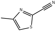 4-メチルチアゾール-2-カルボニトリル 化学構造式