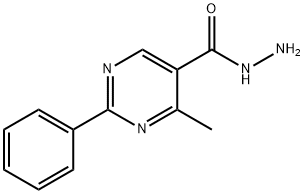 4-METHYL-2-PHENYL-5-PYRIMIDINECARBOHYDRAZIDE 化学構造式