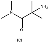 2-氨基-N,N,2-三甲基-丙酰胺盐酸盐, 1005189-48-9, 结构式