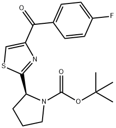 (s)-tert-butyl 2-(4-(4-fluorobenzoyl)thiazol-2-yl)pyrrolidine-1-carboxylate Structure