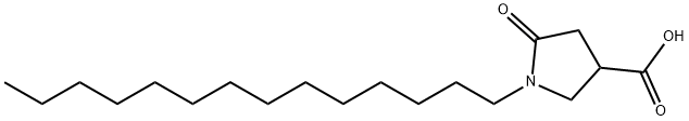 1-tetradecyl-5-oxopyrrolidine-3-carboxylic acid Structure