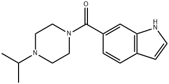 (1H-INDOL-6-YL)-(4-ISOPROPYL-PIPERAZIN-1-YL)-METHANONE, 1005458-13-8, 结构式