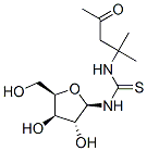 3-[(2R,3R,4R,5R)-3,4-dihydroxy-5-(hydroxymethyl)oxolan-2-yl]-1-(2-meth yl-4-oxo-pentan-2-yl)thiourea 化学構造式