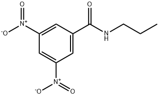 3,5-二硝基-N-丙基苯甲酰胺,10056-18-5,结构式