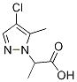 2-(4-CHLORO-5-METHYL-1H-PYRAZOL-1-YL)PROPANOICACID Struktur