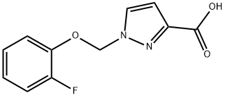 1-[(2-Fluorophenoxy)methyl]-1H-pyrazole-3-carboxylic acid 结构式