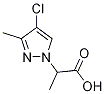 2-(4-CHLORO-3-METHYL-1H-PYRAZOL-1-YL)PROPANOICACID Structure